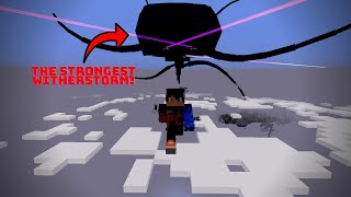 Testing the STRONGEST WITHER STORM in Minecraft!