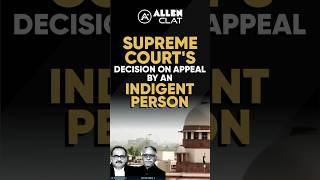 Supreme Court's decision on appeal by an indigent person #supremecourt #legalcurrentaffairs #shorts