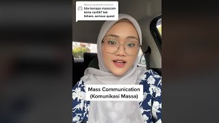 Student Masscomm wajib mekap, confident lebih bila tayang muka?