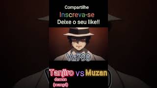 Tanjiro demon(mangá) vs Muzan #shorts #tanjiro #tanjirokamado #muzan #muzankibutsuji #vs