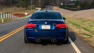 BMW E9x M3 muffler delete exhaust sound compilation