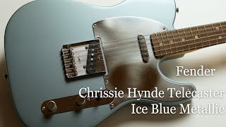 White Guitars - Fender / Chrissie Hynde Telecaster - Ice Blue Metallic