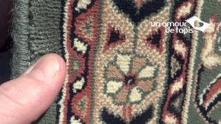 Unamourdetapis - tapis modèle S KAZBAH 4 vert inspiration Orient