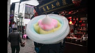 HUGE Flower Cotton Candy in Shanghai, China