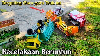 TRUK SAMPAH UGAL UGALAN DAN KECEL4KAAN BERUNTUN | Cerita Miniatur Truk Oleng