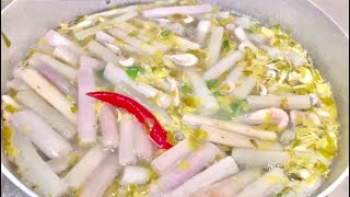 How To make Water Lily Soup - Cambodia recipe Soup