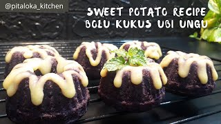 Recipe purple sweet potato steamed / resep bolu kukus ubi ungu