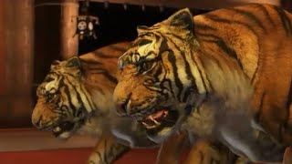 Kiryu fights some tigers - Yakuza Kiwami 2