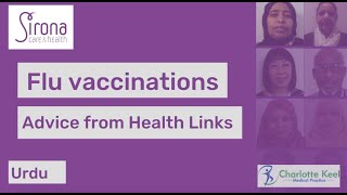 Flu vaccinations at Charlotte Keel Medical Practice in Urdu