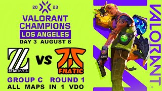 ZETA vs Fnatic - VALORANT Champions 2023 -  Los Angeles - Groups Day 3