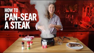 Pan-Seared Steak & Red Wine Sauce | Flavour Makers Series | HelloFlavour.ca