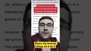 Shopify szybko zdobywa rynki w Europie. Darmowy kurs nauczy uruchamiać kompletne sklepy - YT link ⬇️