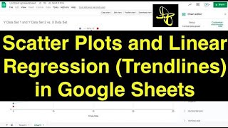 Scatter Plots and Linear Regression in Spreadsheets