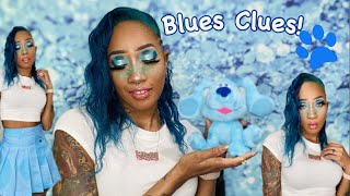 Get a Clue Makeup Look | Blues Clues Inspired Eye Makeup!