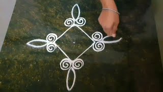 सणालाही काढू शकता अशी सुरेख रांगोळी डिझाईन। traditional rangoli design। gudi padwa rangoli। गुढीपाडव