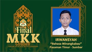 Final MKK Virtual - Irwan Syah | MTI Canduang, Agam, Sumatera Barat