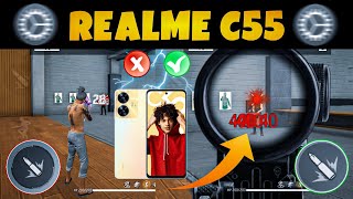 Realme C55 Free Fire Headshots Settings | DPI | Senctivity | 101% Headshots ( Try )