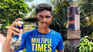 how to make spray paint / using old spray can (தமிழ்)