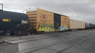 tren de carga una Ferromex y una bnsf