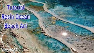 Epoxy Resin Ocean Art Tutorial Ocean Beach with Structure