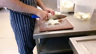 Onion Julienne  - Knife Skills