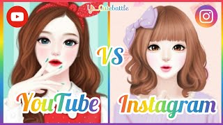 YouTube❤ Vs Instagram💜💕🧡 || CUTE BATTLE || #shorts #ytshorts