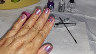 (PART 2.) NAIL 💅 POLISH 🌙 With GLITTERS ✨️ 💖 👩 👍 👌 😃