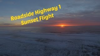 Highway 1 Sunset Drone Flight