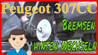 Peugeot 307CC Bremsen hinten wechseln 🔧 Lucas Bremssystem