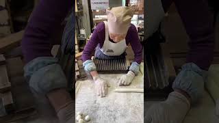 Adorable 94 year old lady cooking in her bakery!