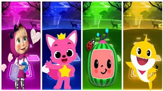 baby shark vs PINKFONG vs Cocomelon vs baby shark i don't Abahut-EDM Rush V