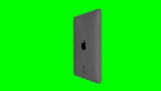 Free Green Screen Footage Ipad rotation green screen animation