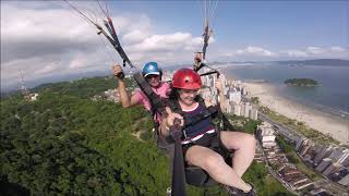 CAMILA VOANDO DE PARAPENTE EM SÃO VICENTE 30/12/18