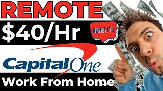 Capital One - $40/Hr - Earn Money Online - REMOTE JOB - Work From Home - Job Opening