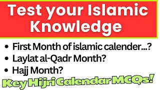 Top 15 Islamic Calendar MCQs | Learn About Important Islamic Months | Islamic Quiz 2024