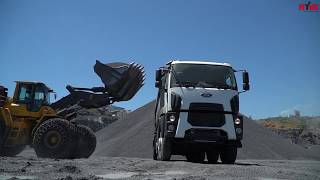 FORD truck with Özünlü tipper and HYVA hydraulic - heavy transport in Turkish mine