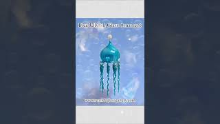 Magnificent Glass Jellyfish Christmas Ornament – Blue, 8″ Long