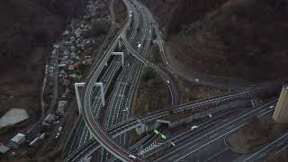 4K 八王子ジャンクション- 4K Hachioji Junction Chuo Expressway Ken-O Expressway Drone Video