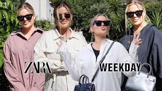 ZARA + WEEKDAY HAUL | NEW IN 2020, CURVY INLFUENCER STYLE | TAAYBLUE