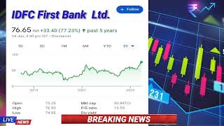 IDFC First Bank Ltd. News || Latest IDFC First Bank Ltd Share News Today || Stock Market Today