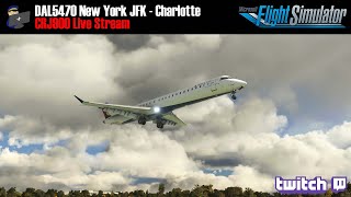 MSFS 2020 | CRJ 900 | New York JFK - Charlotte Douglas (DAL5470) | VATSIM