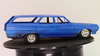 SALT OR GLUE? WEATHERING A 65 CHEVELLE WAGON #art #diycrafts #howto #modeling #model