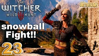 THE WITCHER 3: WILD HUNT - SNOWBALL FIGHT WITH CIRI!! - 23