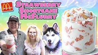 McDonald's STRAWBERRY SHORTCAKE MCFLURRY - Real Review