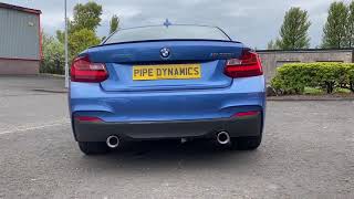 BMW M235i F22 - REAR MUFFLER DELETE EXHAUST - BACK BOX DELETE - PIPE DYNAMICS - POPS