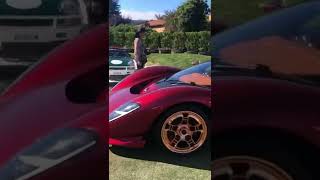 DeTomaso P72 Red Rose Gold in Monterey #supercars #luxurylifestyle #shorts #millionaire