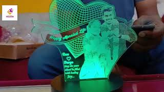 3D Led Acrylic Personalized Name Lamp For Gift On Anniversary, Valentine gifts | Customized gifts