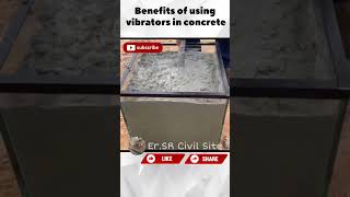 Benefits of using vibrators in concrete , #construction ,#civilengineering ,#shorts