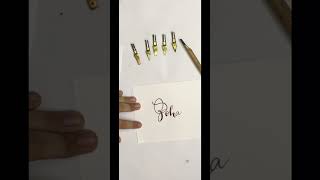 English calligraphy name Zoha #englishcalligraphy #viral #penwork #speedball