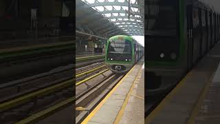 Metro train arrives at Lalbagh Metro Station Namma Metro Bengaluru